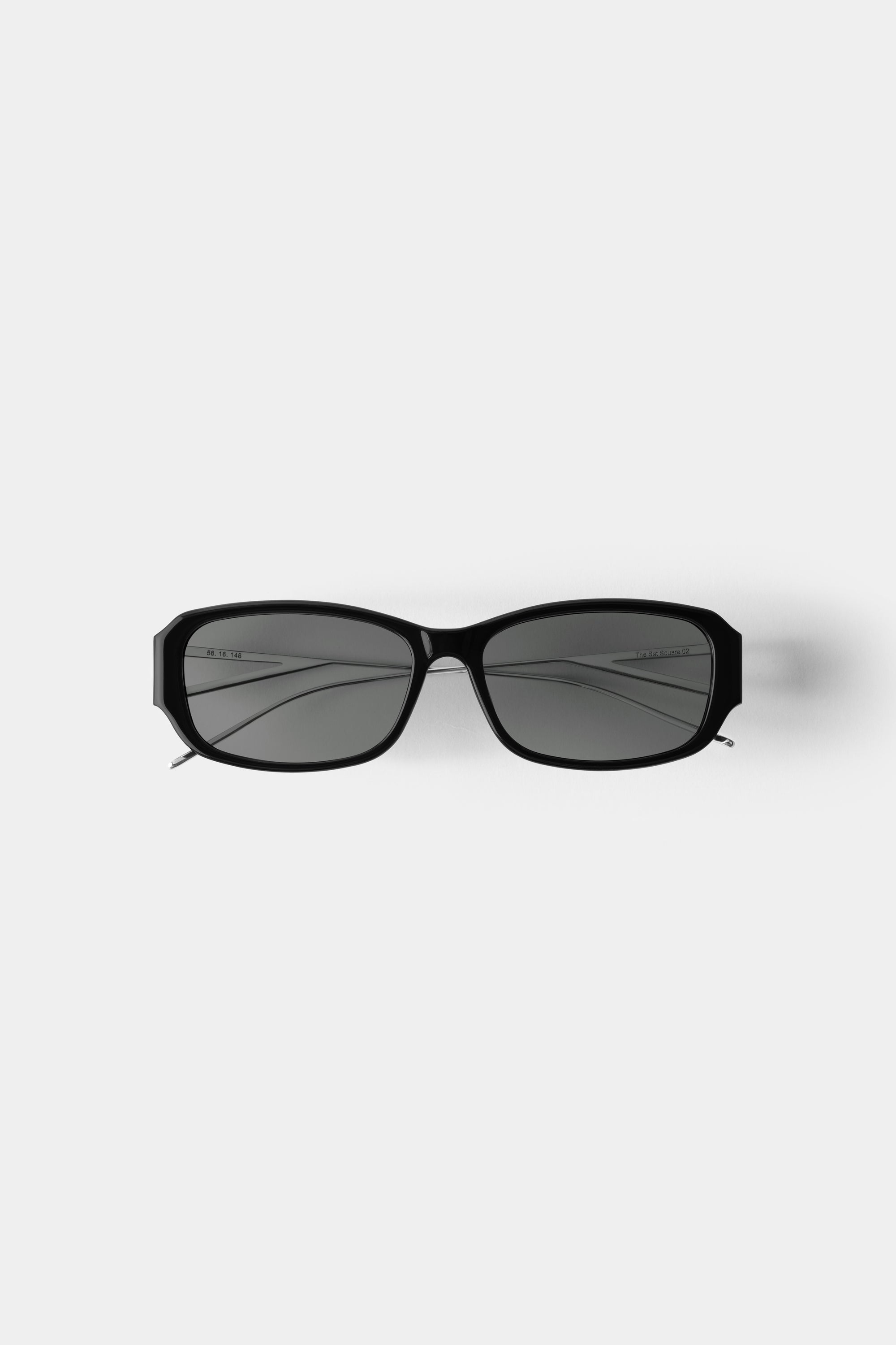 THE SET SQUARE 02 SUNGLASSES - Black - Black