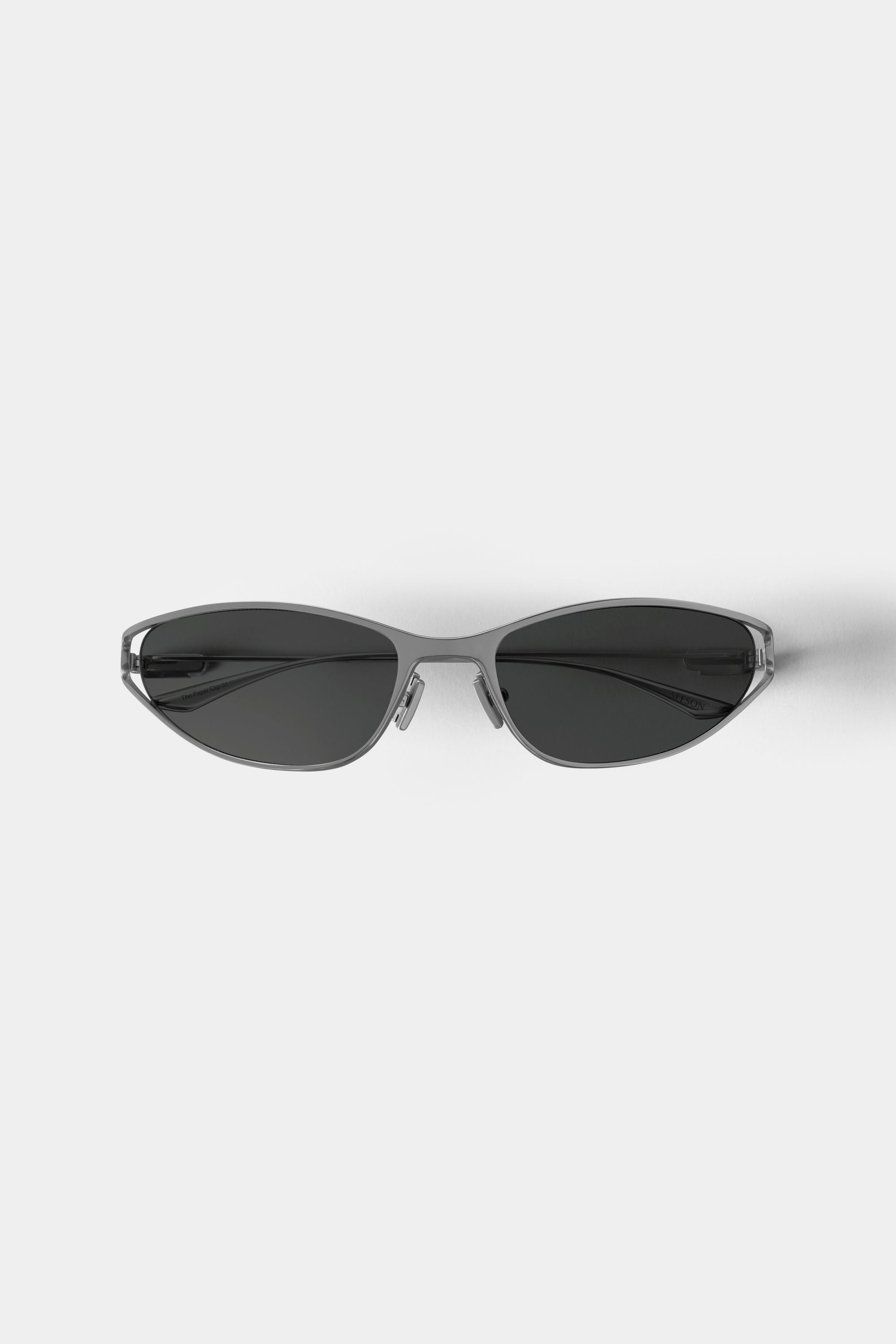 THE PAPER CLIP 01 SUNGLASSES - Gunmetal - Black