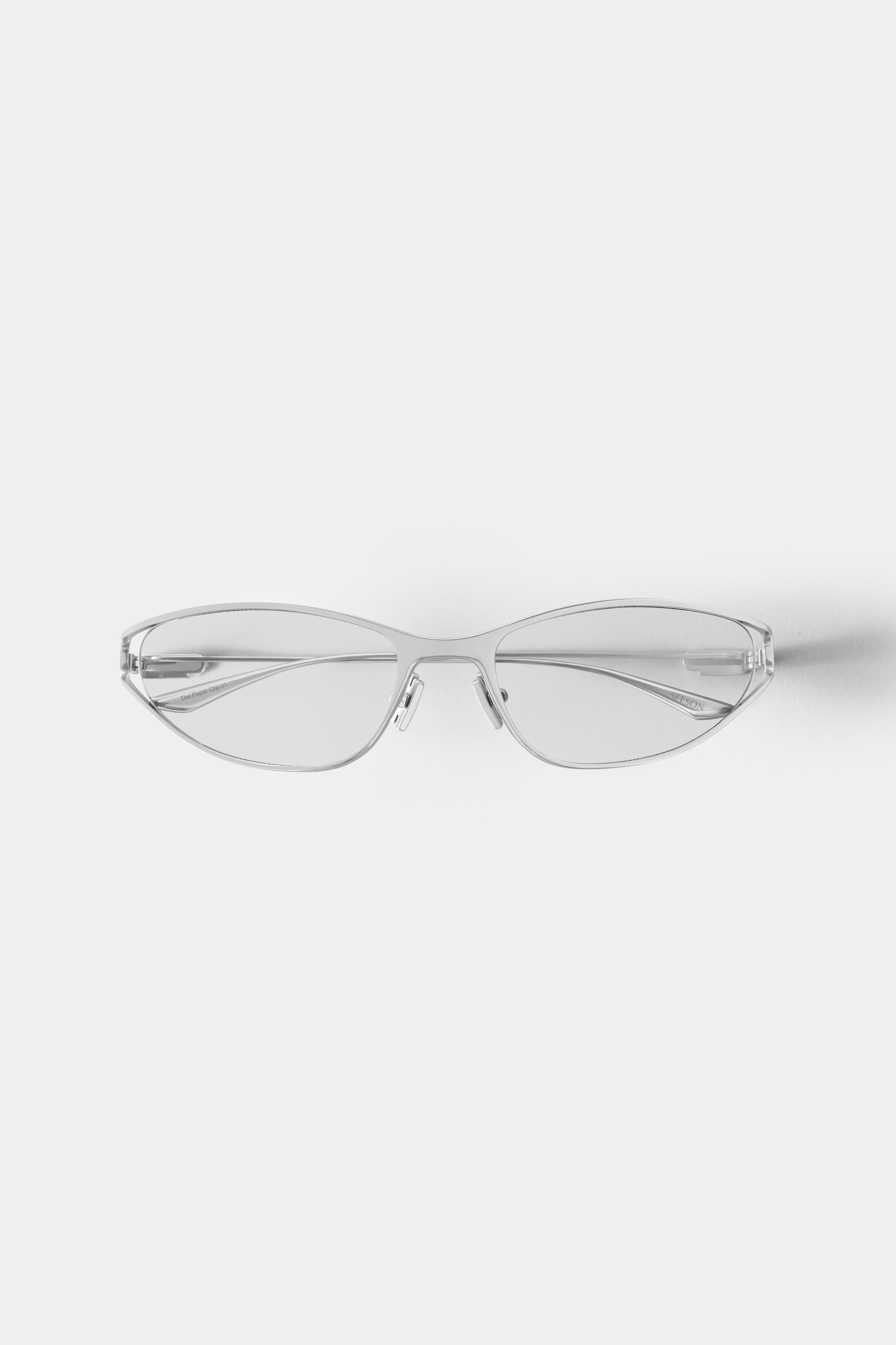 THE PAPER CLIP 01 SUNGLASSES - Silver - Grey